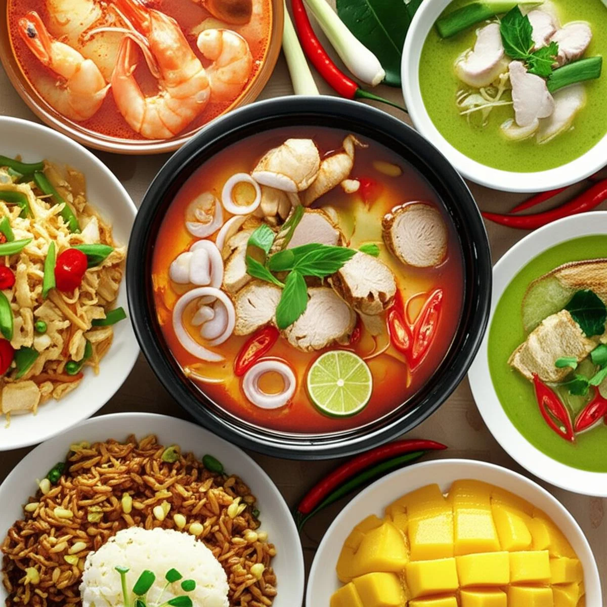 معروف ترین غذاهای تایلندی